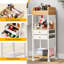 Makeup Organizer Cart With Drawers And Shelves, Durable MDF Cosmetic Storage Display Case For Beauty Essentials, Perfumes, Nail Polish, Hair Tools, And More-1545836519