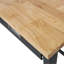 Banc de travail en bois de bambou 60 po avec rangement pour tiroir et roulettes pour bureau à domicile 60 po