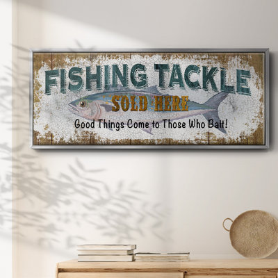 Pêche, toile encadrée