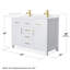 Beckett 48" Freestanding Double Bathroom Vanity with Quartz Top-646743065-646743070-646743042
