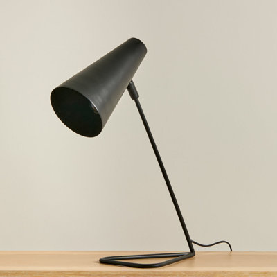 Hildale 53cm Metal Desk Lamp - Black