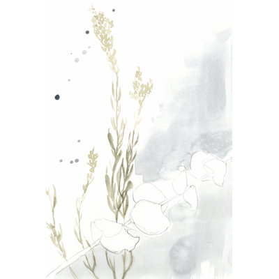 Wildflower Triptych II - Wrapped Canvas Painting