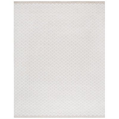 Northport Hand Woven Wool/Cotton Geometric Rug in Ivory/Beige