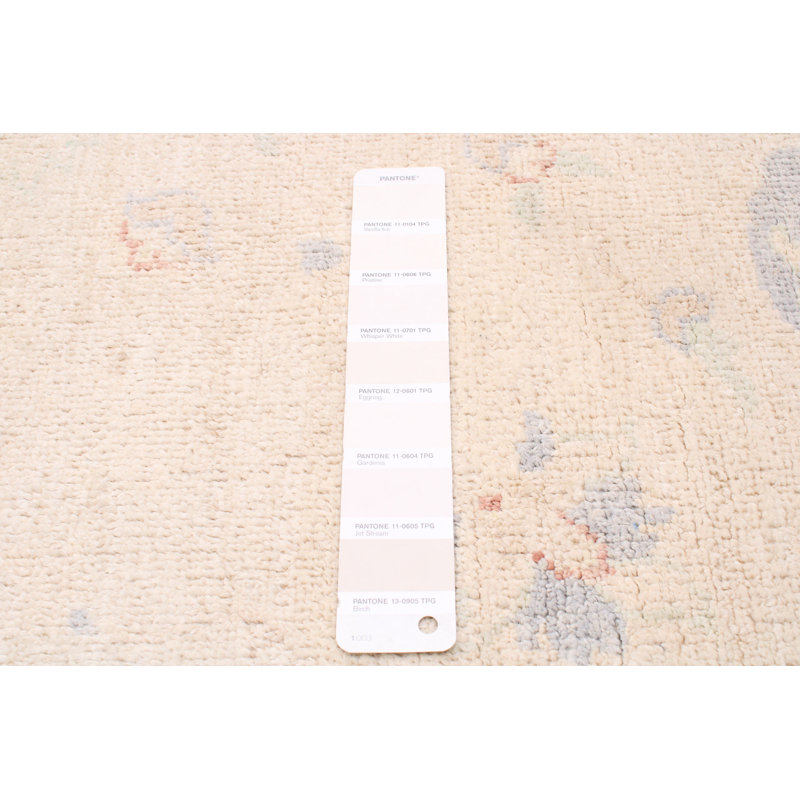 Tapis crème Peshawar Oushak 3 pi 3 po x 9 pi 10 po