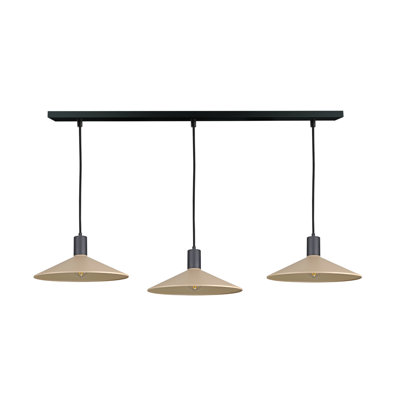 3 - Light Matte Black Dome Pendant