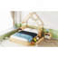 Grand lit plateforme en bois avec garde-corps et 2 tiroirs en bois naturel-1161927954