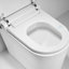 Toilette intelligente avec chasse d'eau à affichage numérique Bidet de toilette au sol avec réservoir