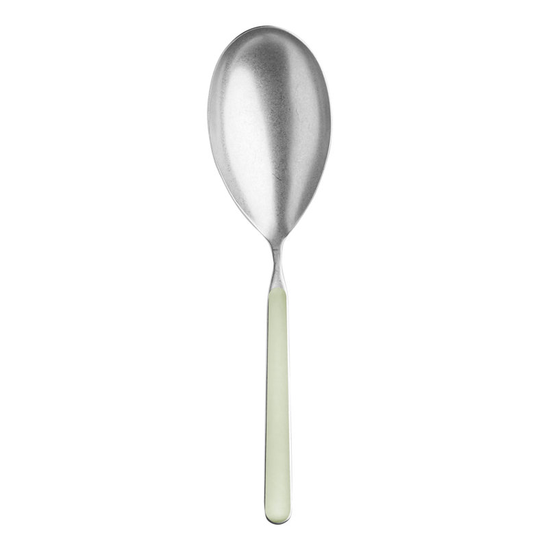 Cuillère à risotto fantaisie étain - sauge, Sauge