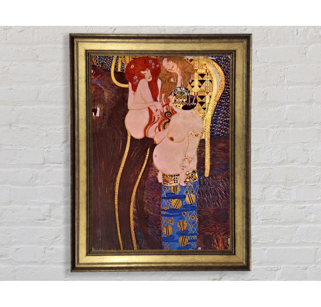 Klimt Die Beethoven Freize 2 - Druck