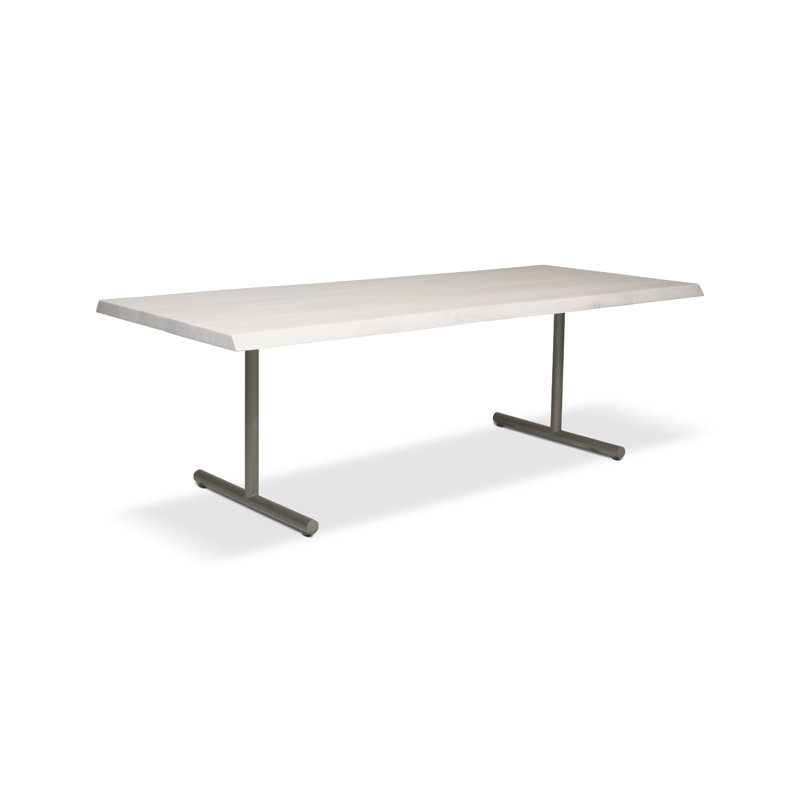 Table de salle à manger Colin, Étain, H 29,75 po x L 79 po x l 40 po, Americano