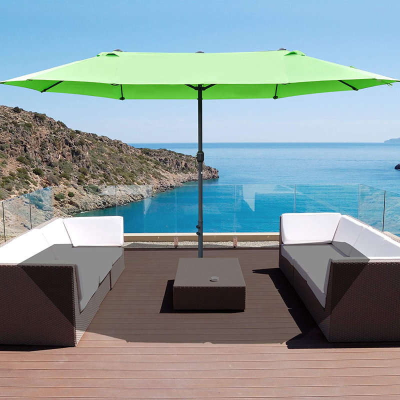 Cristina 460cm Market Parasol, Green