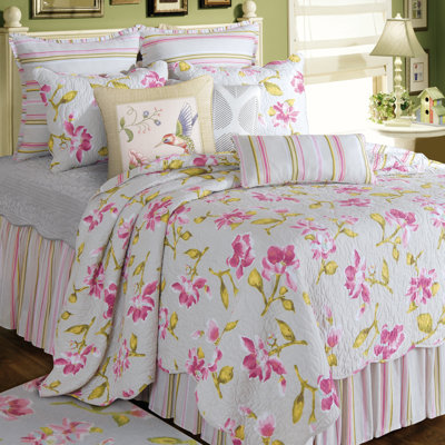Courtepointe réversible en coton Liliann