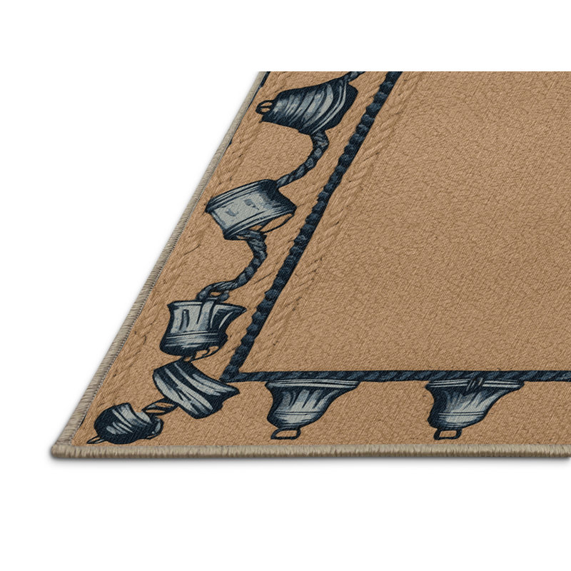  Tapis bord de mer lavable, Carré 8 pi