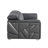 Raymod Top Grain Genuine Italian Leather Square Arm Loveseat-837740852-837740853