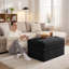 Pouf de rangement rembourré en velours côtelé, module individuel pour canapé d'angle-614514281