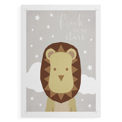 Étoiles de lion - impression sur toile seulement - non encadrée