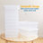 ECR4Kids Letter Size Plastic Tray Organizer with Lids, Large, Storage Bins, 10-Piece-99895654-99895657