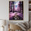 Sentier de forêt mauve - impressions sur toile, paysage et nature