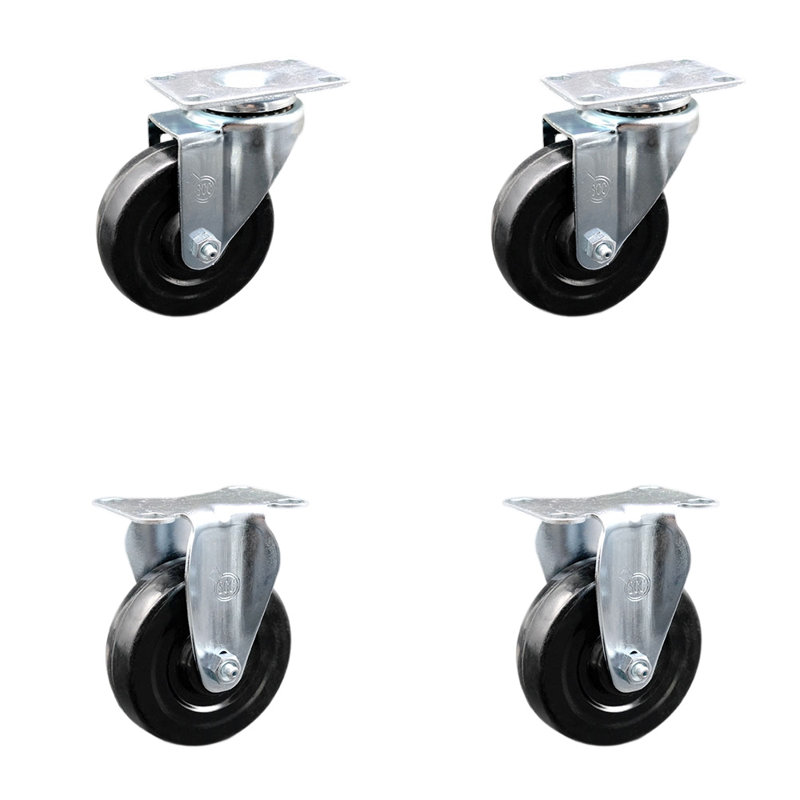 Hard Rubber Swivel Caster
