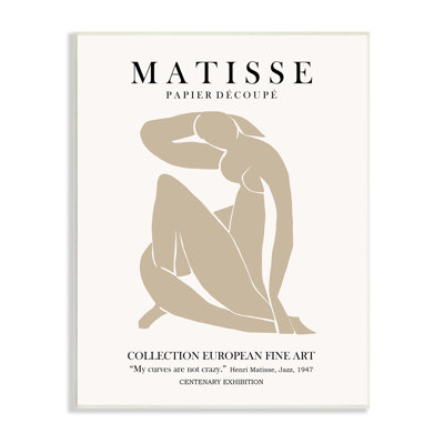 Neutre, silhouette, femme moderne, texte d'exposition Matisse