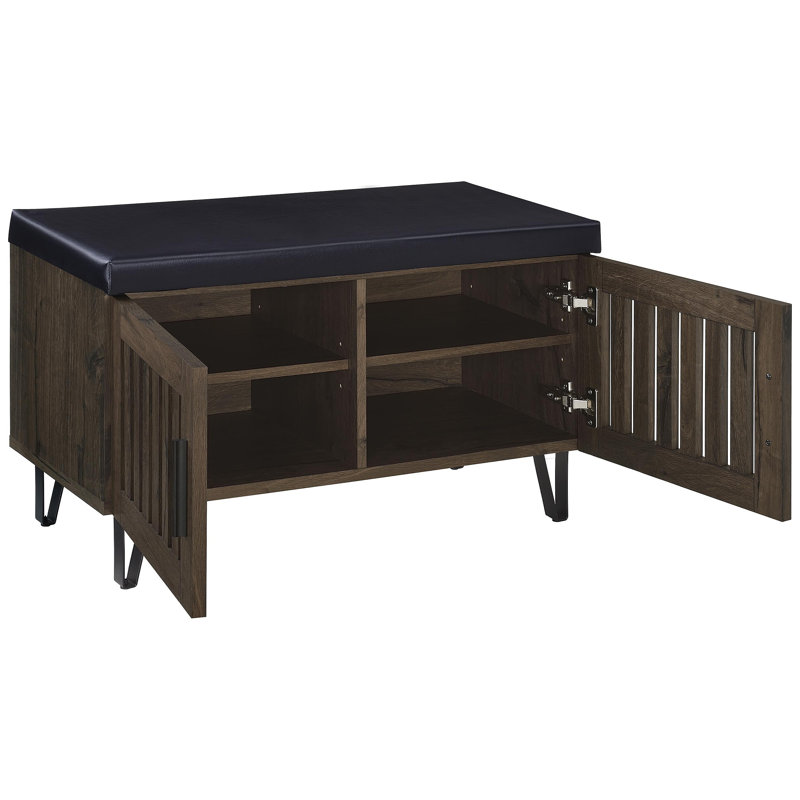 2-Door Storage Bench, Oak