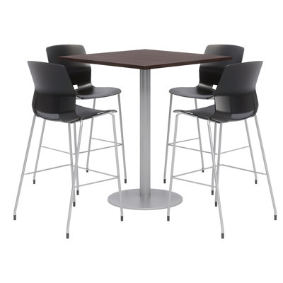 Ensemble de table de salle à manger carrée 36 po et chaises