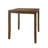 5-Piece Counter-Height Dining Set with Slat-Back Chairs and Square Table, Brown-1969771772