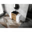 Meuble-lavabo contemporain 48 po avec lavabo en céramique noire et 2 armoires - porte à fermeture douce, contreplaqué de qualité-120961869