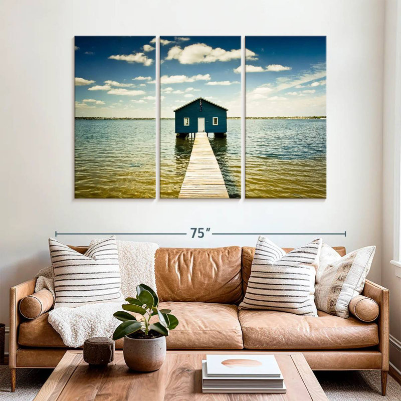 Aletra Blue Boat House, H 42 po x l 65 po