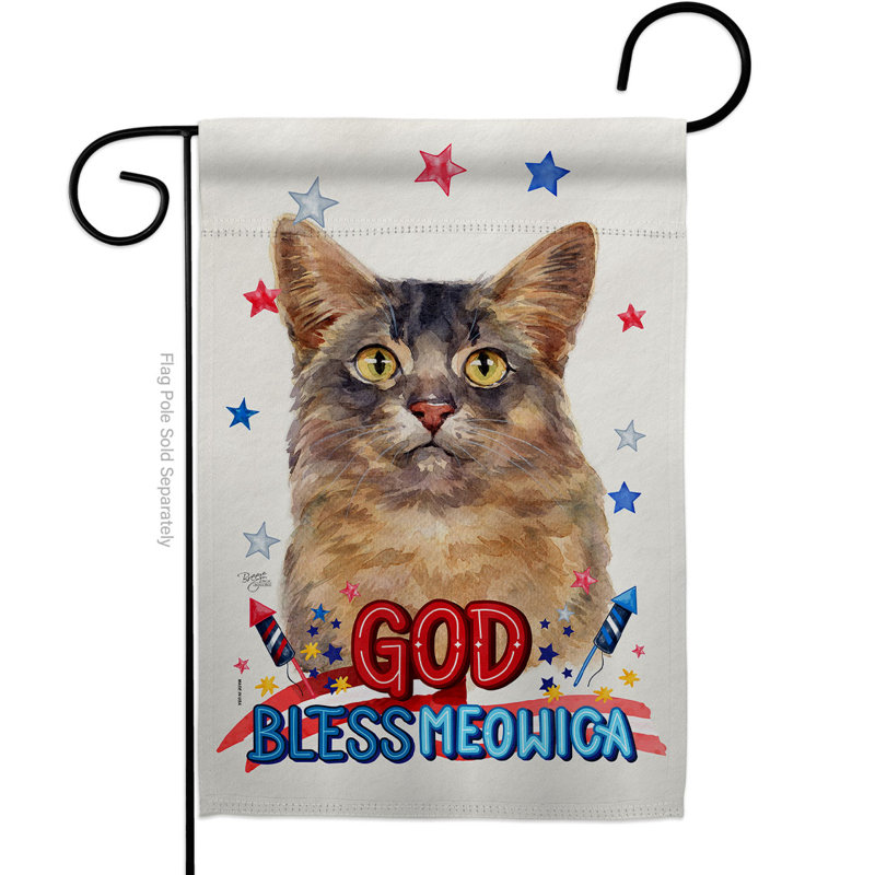 Double Sided 18.5'' H x 13'' W Polyester Animal Garden Flag