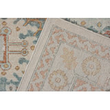Distressed Homage Hand Knotted Wool Geometric Area Rug