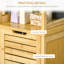 Plust Solid Wood Freestanding Linen Cabinet