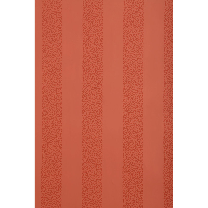 Beekman Stripe Wallpaper, Coral