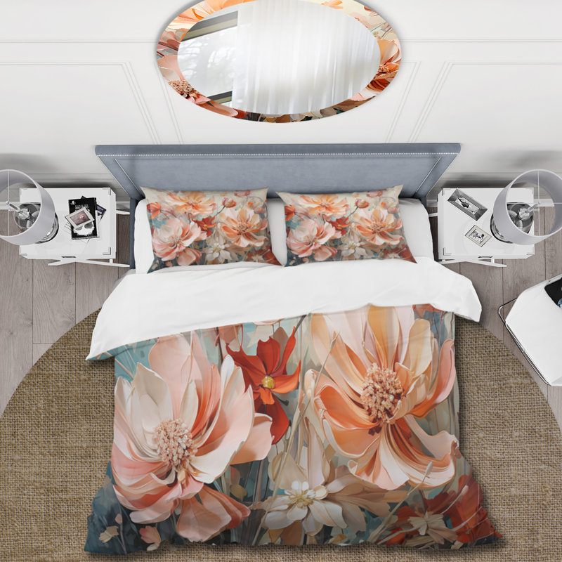 Ensemble de housse de couette Coral Petal Symphony I BeddingMicrofiber / Polyester