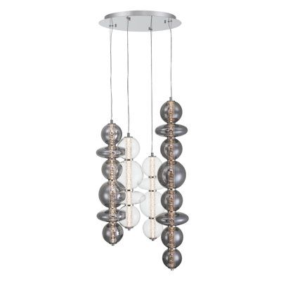 Atomo 4L 30" Mix Chandelier