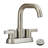 Bathroom Faucet 2 Handle 4 Inch Centerset Bathroom Sink Faucets 3 Hole With Pop Up Drain And Water Supply Lines, Brushed Nickel
