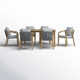 Naila 67'' Rectangular 6 - Person Outdoor Dining Set