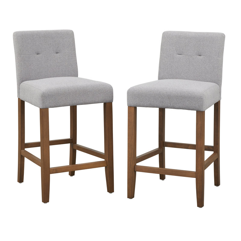 Tabouret de comptoir Armenda, gris