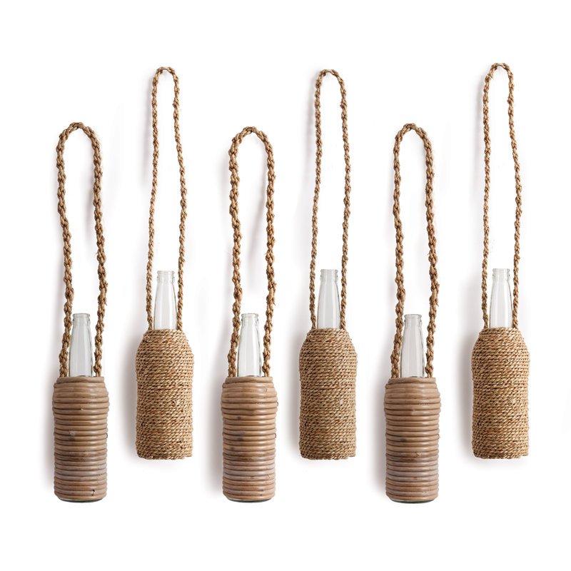 Bouteilles décoratives en verre 11,25 po clear/brown Tierra