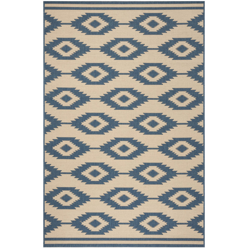 Tapis intérieur / extérieur Devito Southwestern, Rectangle 5 pi 3 po x 7 pi 6 po