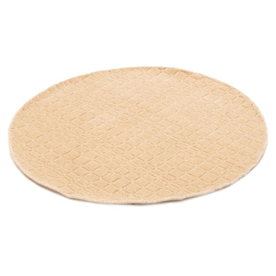 Kashkuli Gabbeh Tan Rug 3'11" x 3'11"