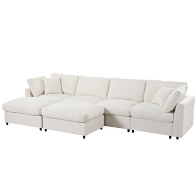 Kustas 130" Chenille Sectional Sofa