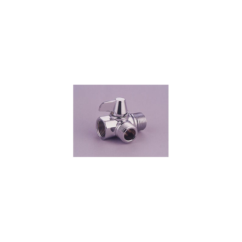 Made to Match Solid Brass Flow Diverter, Polished Chrome