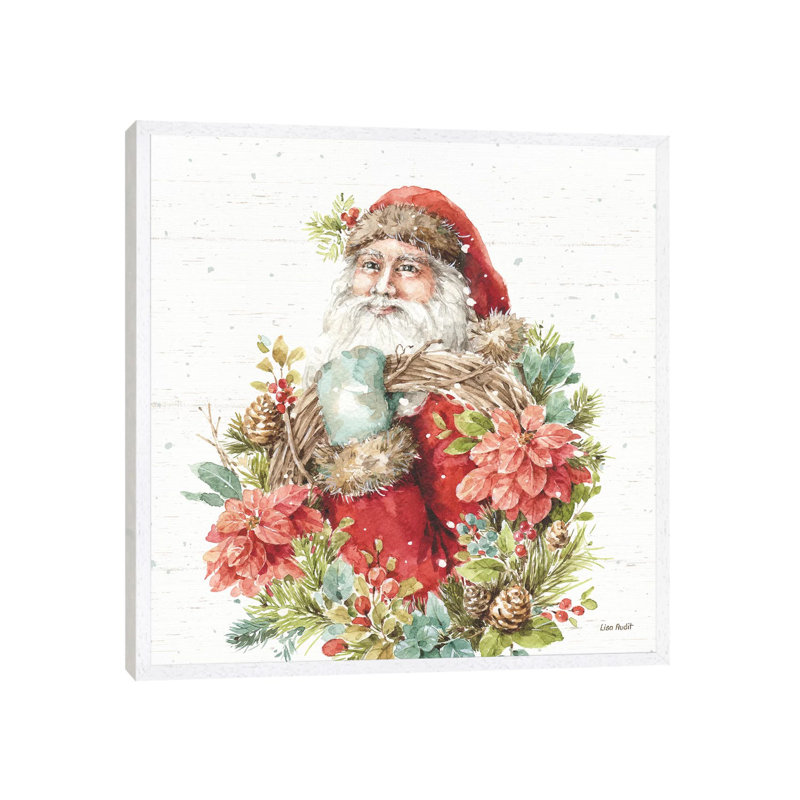 Our Christmas Story III On Birch by Lisa Audit - Print on Canvas, 45.72 cm H x 45.72 cm W, White Framed