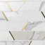 Matrix Trapezoid Marble And Brass Tile