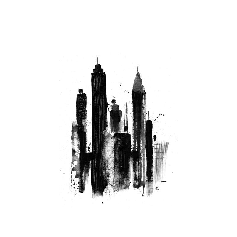 New York I by Jeff Rogers - No Frame Print on Canvas, 66.04 cm H x 45.72 cm W x 1.91 cm D