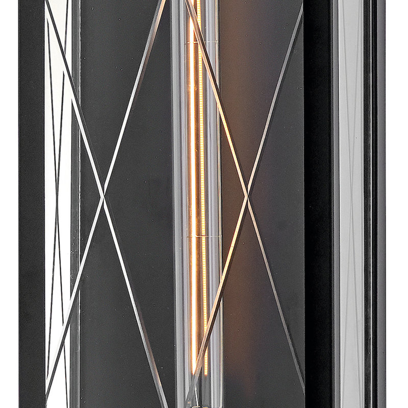 Monte Wall Mount Aluminum Outdoor Lantern - Adjustable Height, 22" H x 7.5" W x 5.75" D