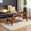 Table basse moderne en noyer foncé Montreux