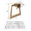 Anneau porte-serviettes Blackrock de 173 mm (6-13/16 pouces) de largeur, couleur bronze champagne-66149205
