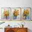 FLORAL Series CDLXIX - Impression encadrée sur mesure de qualité supérieure - 3 pièces-49765255-49765259